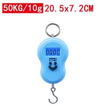 여행용 낚시용 휴대용저울 수화물 50kg/5g 휴대용 미니 전자 교수형 저울 디지털 디스플레이 백라이트 핸드, 02 50KG 10g