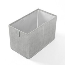 패브릭 오픈형 수납 정리함, 그레이, 1개