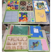 [개똥이네][중고]프뢰벨 준은물 1~8준은물 가이드 1권 활동북 6종(전체 미사용) +