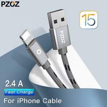 PZOZ USB 케이블 아이폰 충전기 고속 케이블 아이폰 13 미니 12 11 프로 맥스 X Xs Xr 7 8 플러스 SE 아이패드 에어 10.2 미니 4 5 6|usb ca, 1개, blue, CHINA