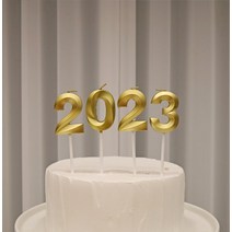 골드 생일 파티 숫자초 빅사이즈 0 - 9, 2023