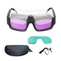 Solar Powe레드 Auto Darkening Welding Mask Goggles Welder Glasses With 5 Pcs PC Protective Lenses An12, 1 Black1285308 L3