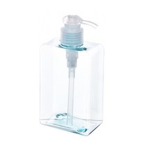 친환경 PETG 사각 디스펜서 280ml, 연한파랑용기, 1개