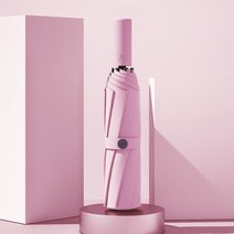 대형파라솔형 우산 방풍 휴용 야외 파라솔 여성용 비와 태양 접이식 자동 매트 여아 패션, 09 pink