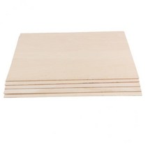 FCSHOP 2x10 조각 DIY 모델 발사 우드 시트 나무 접시 공예 모델 100x200x1.5mm, 1.5mm