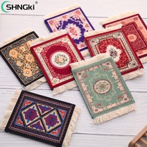 페르시안러그 미니 대형 먼지없는 사계절 persian mini woven rug mat retro style mousepad carpet pattern cup mouse pad