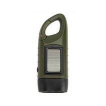 LED 손전등 핸드 크랭크 열 충전식 서바이벌 기어 낚시 보트 하이킹을 위 자체 토치 발전기, 02 flashlight green