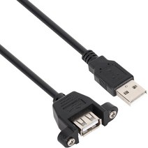 USB2.0 연장 AM-AF 판넬형 케이블 1m(블랙) 넷매이트NMC-UF210SB