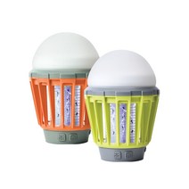 바크로 낚시 캠핑 감성 충전식 LED 모기 랜턴 퇴치기 생활방수 차박 텐트 조명, GREEN, 1개