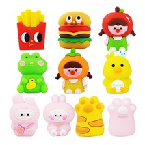 귀여운 동물 연필깎이 10종 휴대용 연필깎이 미니 연필깎이 캐릭터, 9번 C세트(랜덤 10개)