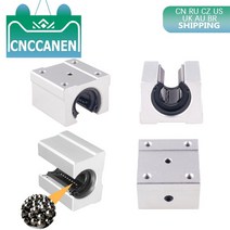 SBR12UU SBR16UU SBR20UU SBR13UU 선형 볼 베어링 블록 CNC 라우터 SBR 가이드 레일 3D 4pcs 슬라이더, [01] SBR12UU, 01 SBR12UU