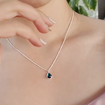 디아나 수정 실버 은목걸이