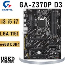 메인보드 LGA 1151 Gigabyte Z370P D3 Motherboard 1151 mining Mainboard 1151 DDR4 64GB PCI-E 3.0 M.2 Intel Z370 Desktop CrossFireX ATX