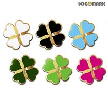 바보사랑 하트 네잎클로버 뺏지.로고마크