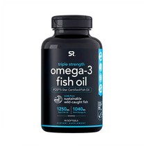 스포츠리서치 오메가3 피쉬오일 트리플스트렝스 1250mg 90소프트젤 알래스카 피쉬 알래스카 대구, 1개, 기본