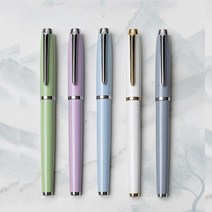 뚜렷한파스텔 선명한펜 잉크충전 검/신사 단어 연습 일상 여자선물 학생, Blue, 0.5mm