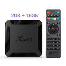 X96Q 안드로이드 100 TV 박스 올위너 H313 쿼드 코어 4K 60fps H265 2G 와이파이 구글 플레이어 스토어 유튜브 X96Q2 셋톱 박스 2GB 16GB, 40.Au 플러그  2G 16G