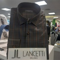 란체티 NC14 가을체크 솔리드 캐주얼 스타일 LSF 2525 DG 일반핏