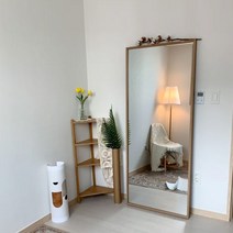 [이케아이코르네스전신거울] 라벨르 화이트 팔각 전신 거울, 2.슬림(60x170), 1.스탠드형