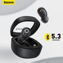 Baseus-WM02 무선 이어폰 TWS 블루투스 5.3 헤드폰 소형 및 소형 편안한 착용감 25 시간 긴 배터리 수명, 04. Purple