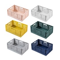 유니온 플라스틱 밀크 캠핑 수납 폴딩박스 중형, 딥 네이비_중형