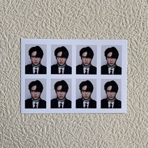 산리오 보관함 굿즈 더보이즈 포토카드 포카 THE BOYZ 1인치 증명사진 증사 카드 팬 컬렉션, 8.9x12.7cm, Young Hoon