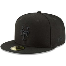 New Era MLB 59FIFTY 블랙 정품 컬렉션 필드 게임 캡 모자 Chicago Cubs. 656353, New York Mets
