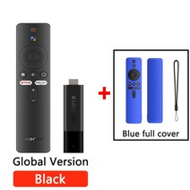 샤오미 MI TV 스틱 미스틱 안드로이드 쿼드 코어 블루투스 글로벌 버전, 01 Eu mi 4k stick, 08 add BLUE Full case