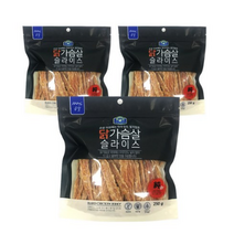 벨버드 슬라이스 강아지 간식 250g, 닭가슴살, 1개