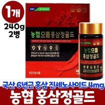 농협 홍삼정 골드 쇼핑백 포함, 1개, 240g x2병
