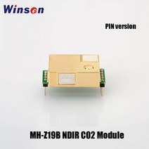 Winsen MHZ19B NDIR CO2 모듈 센서 2000/5000 ppm 방수 및 부식 방지 긴 수명 골드 챔버 2 개, 400-5000ppm-Pin Ver.