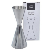 홈텐딩 슬림 눈금 지거 칵테일 계량컵 30ml 60ml, 3개
