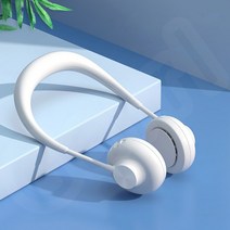 Garrl 넥밴드 선풍기 목걸이 저소음 3단계 풍력 각도조절 USB충전식, 화이트