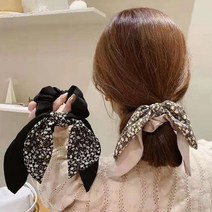 첼시플라워빅리본헤어슈슈