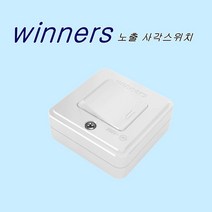 위너스 노출 사각 텀블러 스위치, 1개