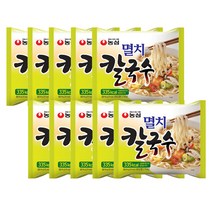 농심 멸치칼국수 98g 10개