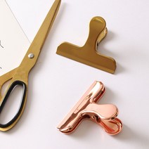골드 로즈골드 클립 바인더 디자인 바인더 다용도 사무용 종이집게 3type, A타입