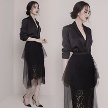 송년회 패션코드 이브닝드레스 프리미엄 디너 생일파티
