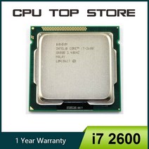 I77700 인텔i7 2600 CPU 프로세서 쿼드코어 3.4GHz 소켓 LGA1155, 한개옵션0