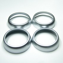 대시 보드 공기 배출구 장식 커버 보호 쉘 자동차 스티커 메르세데스 스마트 453 포투 포포 인테리어 액세서리, [02] 은, 02 은