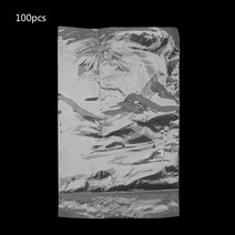 수축 랩 백 100 pcs 4 x 6 인치 투명 PVC 열 수축 포장 비누 캔들 작은 선물 DIY 프로젝트, 검은색