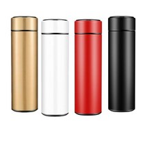 온도표시 분유보온병 500ml 진공 보온 - 51668EA, 레드