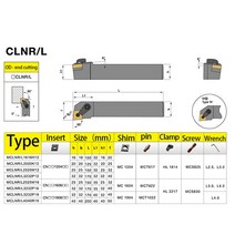 절삭공구홀더 1Pcs MCLNR2020K12 외부 선반 공구 거치대 메탈 보링 바 절단 액세서리 CNC, 01 No insert_01 MCLNR2020K12