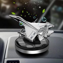 유니커블 자동차 태양열 회전 제트기 비행기 디퓨저 차량용 방향제 딥체리 플라워 과일 3가지향 차량용품 남사친선물, 플라워가든_블랙블루 WC482