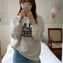 여성 봄 날염 포인트 긴팔 스웻셔츠 추천 카라티 따뜻