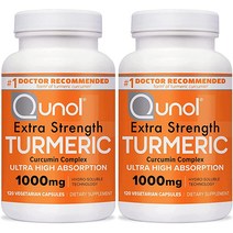 강황 커큐민 1000mg 엑스트라 스트렝스 고유 특허받은 수용성 기술 흑후추가된 복품 유산 240개, [08] 120개(2개 팩), [01] 사실
