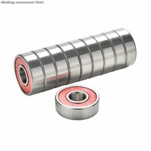 고성능 롤러 스케이트 스쿠터 스케이트 보드 휠 베어링 용 10pcs abec 9 스테인레스 스틸 레드 베어링