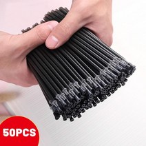 50 개/몫 매직 지울 수있는 펜 리필 젤 액세서리 0.5mm 블루 블랙 잉크 쓰기 도구 사무실 학교 막대, 02 Black