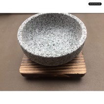 천연돌그릇 요리 돌솥 비빔밥 균열 저항성 고온 식기 한일식 돌그릇 비빔밥솥, 12정방판