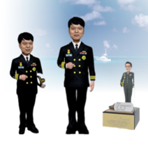 해군 동 정복 캐릭터타입 풀 패키지 구성 아바타피규어 군인피규어 전역패 감사패 기념패 정년 퇴직기념 승진 전출기념 근속기념, AP-708, 투명명판, 잠수함